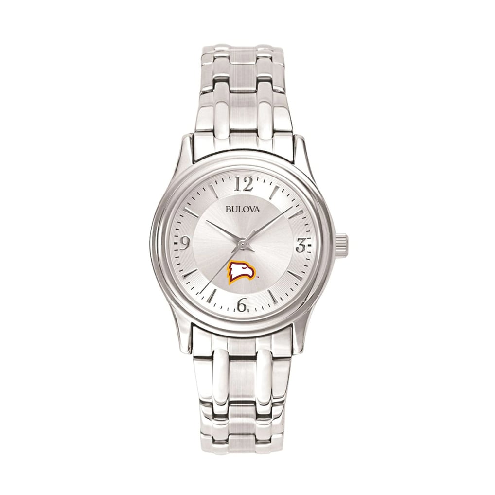 Winthrop Eagles Bulova Women's Stainless Steel Quartz Watch - Silver