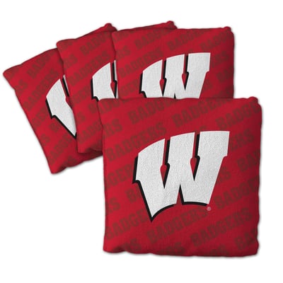 Wisconsin Badgers Fanpoint Four-Piece Cornhole Bag Set