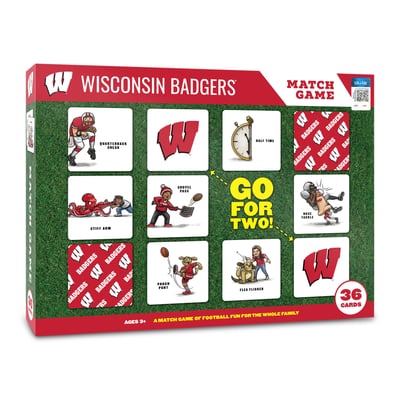 Wisconsin Badgers Fanpoint Licensed Memory Match Game