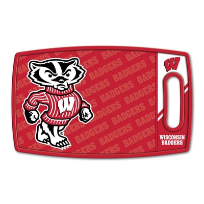 Wisconsin Badgers Fanpoint Logo Series Cutting Board