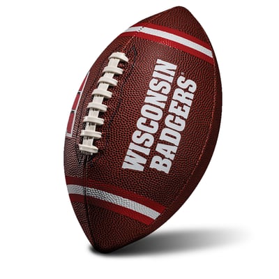 Franklin Sports Wisconsin Badgers Official 10" Junior Football

