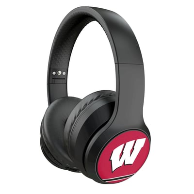 Wisconsin Badgers Keyscaper Stripe Wireless Bluetooth Headphones With Case