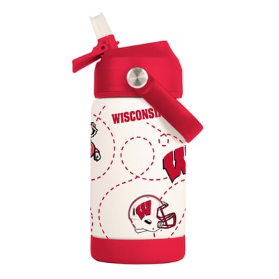 Wisconsin Badgers Logo Brands 12oz. Mascot Bottle