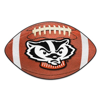 Wisconsin Badgers Logo Brands 22" x 29.5" Football Mat