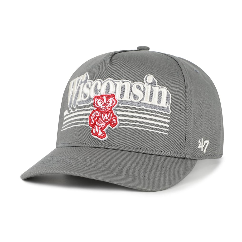 '47 Wisconsin Badgers Gray Script Fade Hitch Adjustable Hat