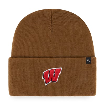 Wisconsin Badgers Carhartt x '47 Cuffed Knit Hat - Brown