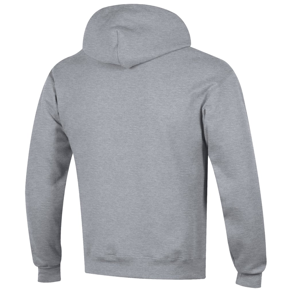 Wisconsin Badgers Champion Stack Logo Hockey Powerblend Pullover Hoodie - Heather Gray