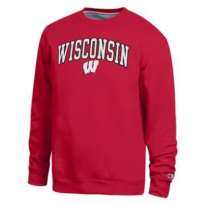  Wisconsin Badgers Champion Arch Sweatshirt - Red