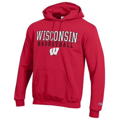 Wisconsin Badgers Champion Basketball Icon Hoodie - Red
