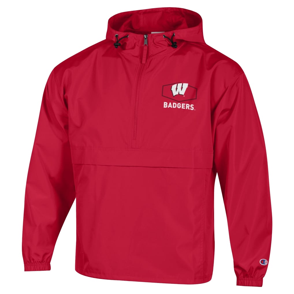 Wisconsin Badgers Champion Delay Packable Half-Zip Jacket - Red