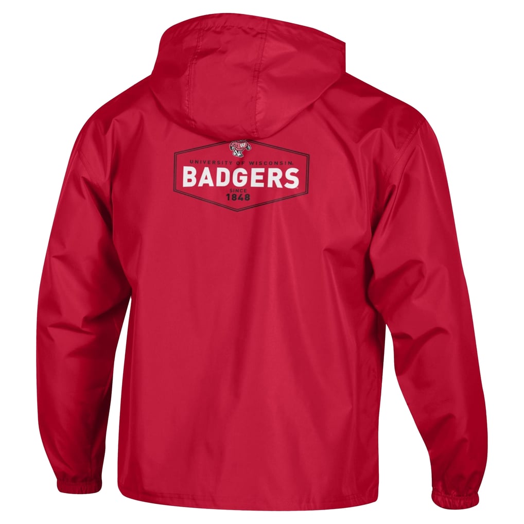 Wisconsin Badgers Champion Delay Packable Half-Zip Jacket - Red