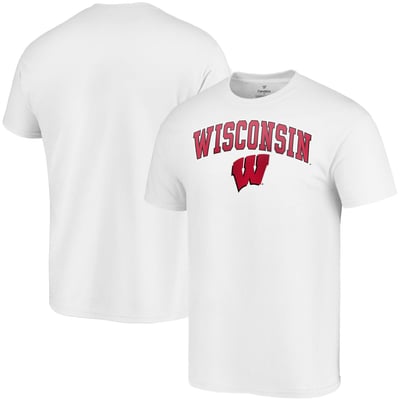 Wisconsin Badgers Fanatics Campus T-Shirt - White