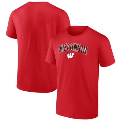 Wisconsin Badgers Tall Engage Arch T-Shirt - Red