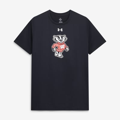 Wisconsin Badgers Under Armour Bucky Tech Stretch T-Shirt - Black