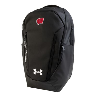  Wisconsin Badgers Under Armour No Weigh Backpack - Black