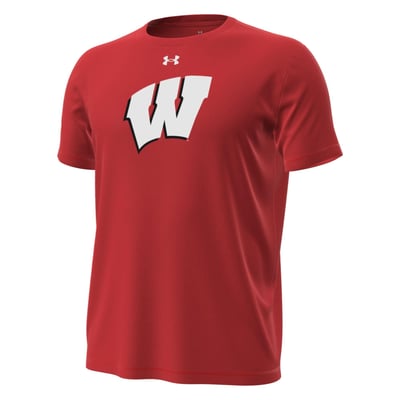 Wisconsin Badgers Under Armour Primary Tech Stretch T-Shirt - Red
