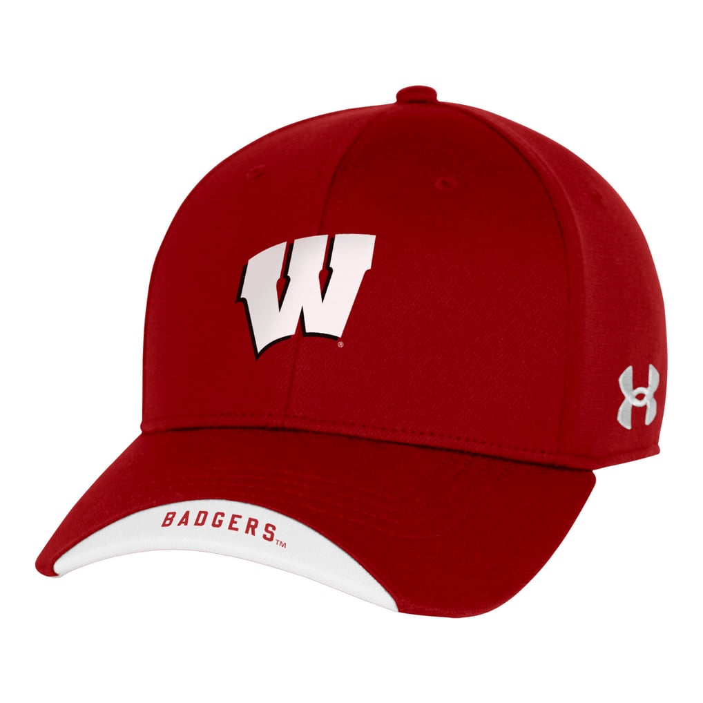  Wisconsin Badgers Under Armour Sideline Blitzing Accent Iso-Chill Adjustable Hat - Red