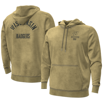 Wisconsin Badgers Under Armour 2026 Freedom Collection Hoodie - Tan