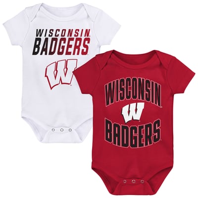  Wisconsin Badgers Outerstuff Newborn Snuggle Blitz Two-Piece Bodysuit Set - Red