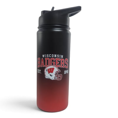 Wisconsin Badgers Pegasus 20oz Stainless Steel ProFlip Water Bottle