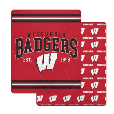 Wisconsin Badgers Pegasus Legacy Arch Double-Sided 60" x 70" Blanket