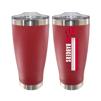 Wisconsin Badgers The Memory Company Let's Go 20oz. Stainless Steel Tumbler