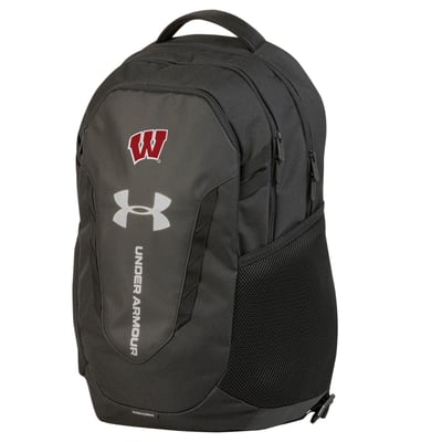 Wisconsin Badgers Under Armour Hustle Backpack - Black