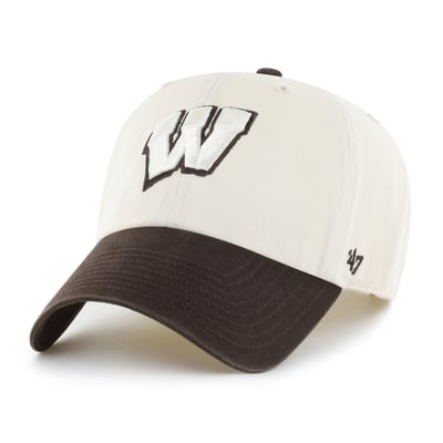 Wisconsin Badgers '47 Unisex Clean Up Adjustable Hat - Natural/Brown