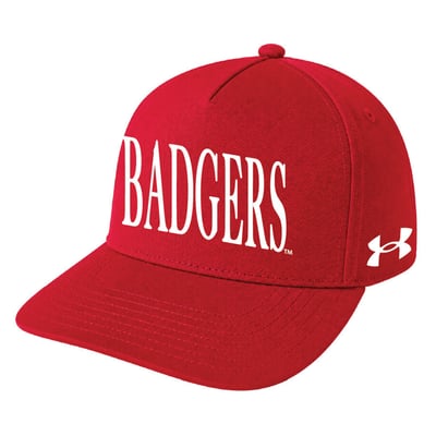 Wisconsin Badgers Under Armour Unisex Blitzing Accent 5-Panel Iso-Chill Adjustable Hat - Red
