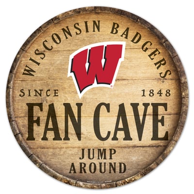 Wisconsin Badgers WinCraft 14'' Circular Wood Sign