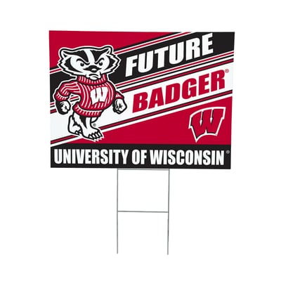 Wisconsin Badgers 18" x 24" Future Student Outdoor Yard Sign