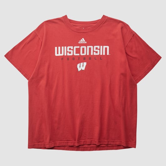 Wisconsin Badgers Adidas 2010s T-shirt - Red - XL by Fanatics Real Vintage