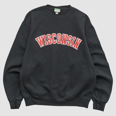Wisconsin Badgers Champion 2010s Sweatshirt - Black - XS by Fanatics Real Vintage