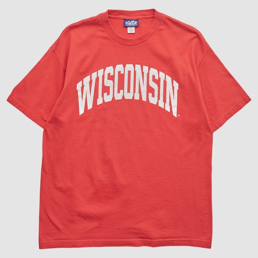 Wisconsin Badgers Crown Prince 2000s T-shirt - Red - L by Fanatics Real Vintage