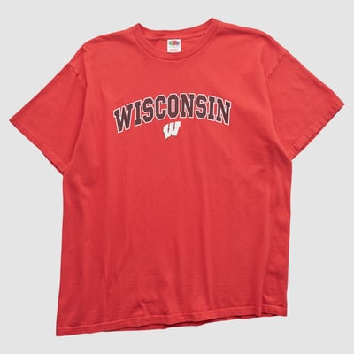 Wisconsin Badgers Fruit of the Loom 2010s T-shirt - Red - XL by Fanatics Real Vintage