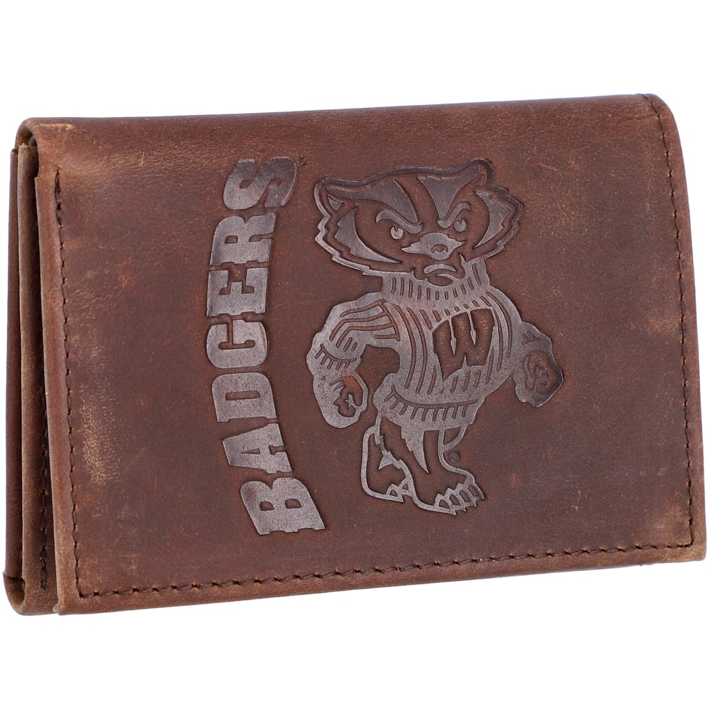 Wisconsin Badgers Leather Team Tri-Fold Wallet