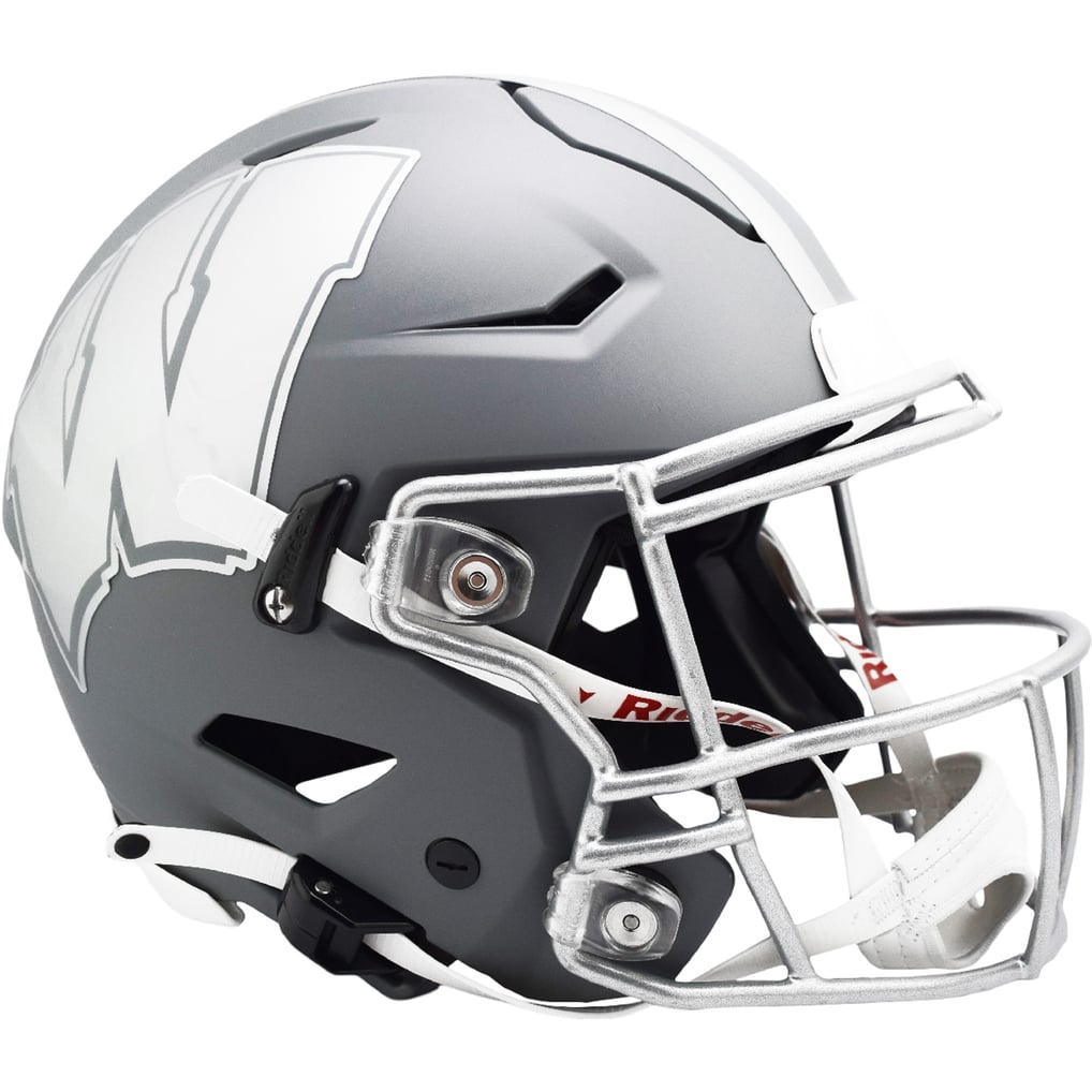 discount youth football helmets Riddell SpeedFlex enhancing player performance and Logo:Waukee W My son's helmet after 2015