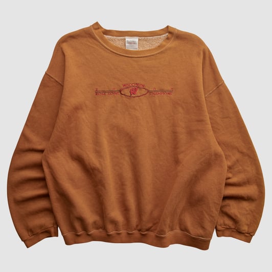 Wisconsin Badgers Tulex 2000s Pullover Sweatshirt - Clay - 2XL by Fanatics Real Vintage