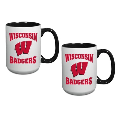 Wisconsin Badgers Two-Piece 15oz. Combo Mug Set