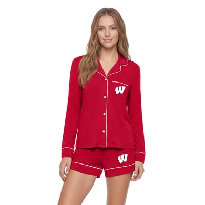 Wisconsin Badgers Concepts Sport Women's Medley Sleep Set - Red
