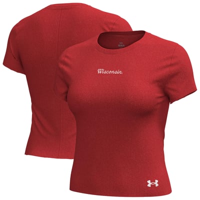  Wisconsin Badgers Under Armour Women's Mercer T-Shirt - Red