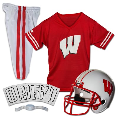 Wisconsin Badgers Franklin Sports Youth NCAA Deluxe Uniform Set