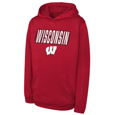 Wisconsin Badgers Outerstuff Youth Sack Party Performance Hoodie - Red