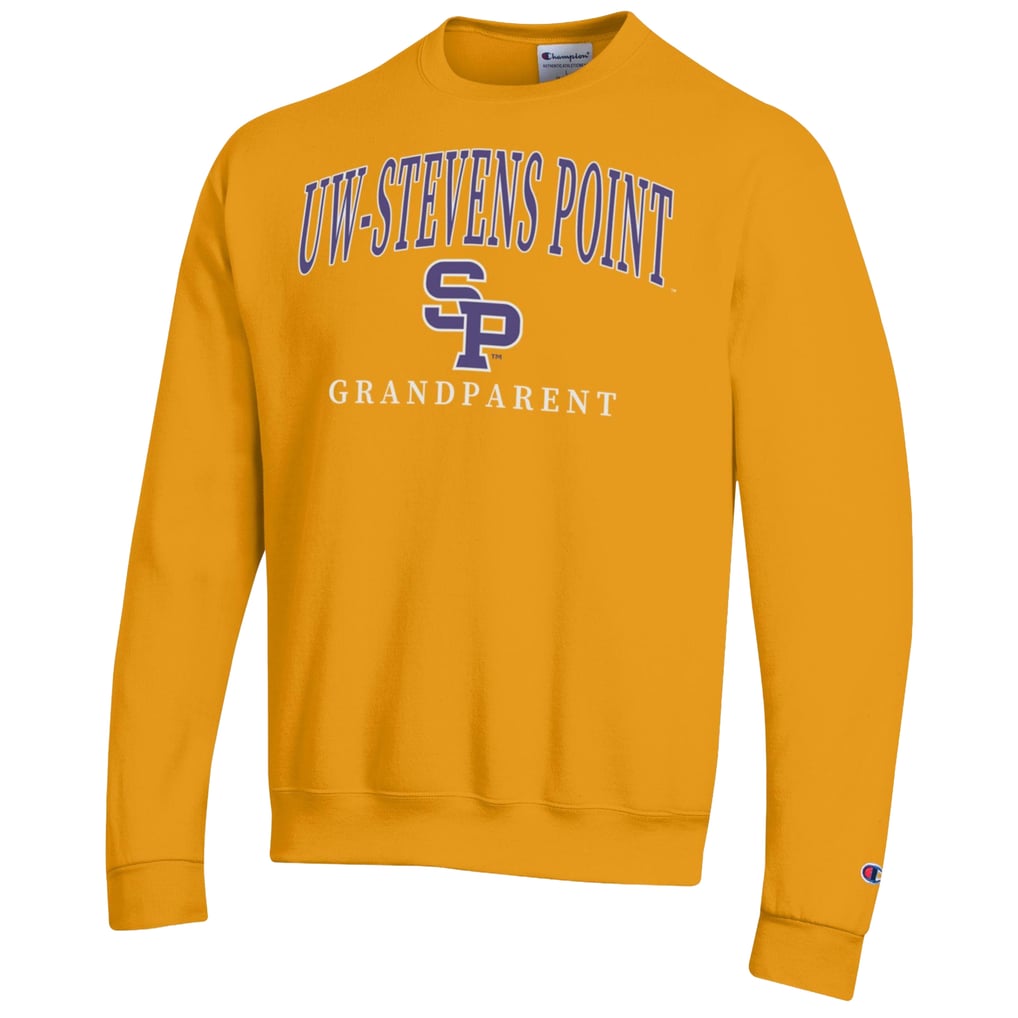 Wisconsin-Stevens Point Pointers Champion Grandparent Arch Logo Eco Powerblend Sweatshirt - Gold