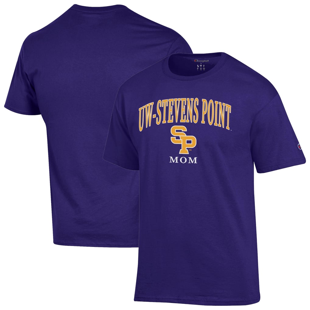 Wisconsin-Stevens Point Pointers Champion Unisex  Mom Logo T-Shirt - Purple