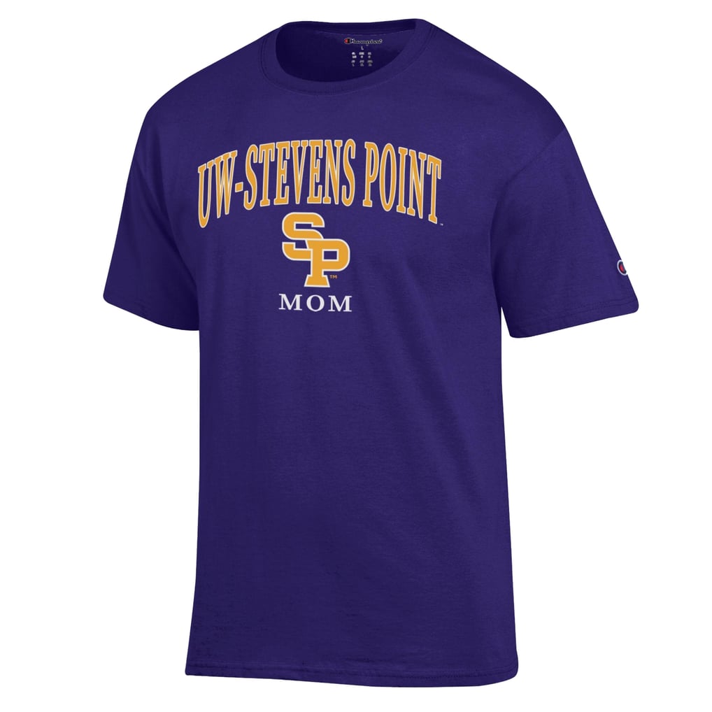 Wisconsin-Stevens Point Pointers Champion Unisex  Mom Logo T-Shirt - Purple