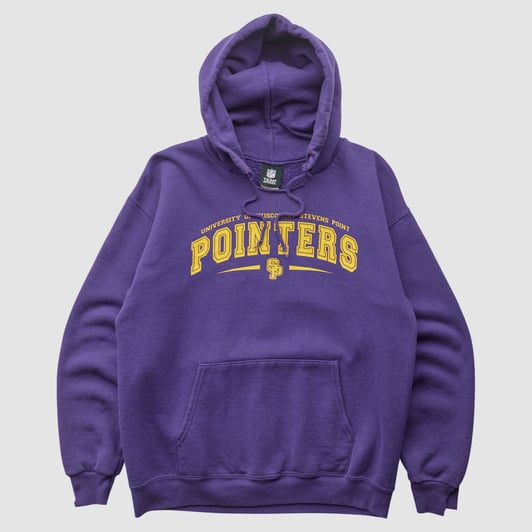 Wisconsin-Stevens Point Pointers NFL 2010s Hooded Pullover Sweatshirt - Purple - XS by Fanatics Real Vintage