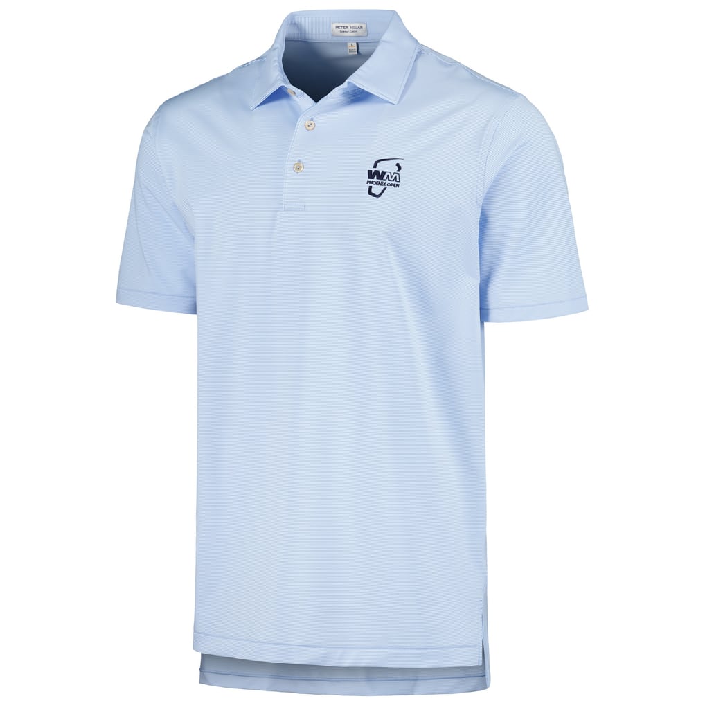 WM Phoenix Open Peter Millar Jubilee Performance Jersey Polo - Light Blue