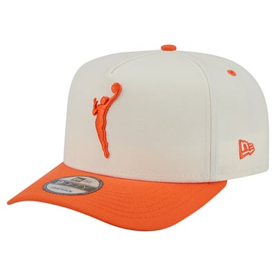 WNBA Gear New Era Wordmark 9FIFTY A-Frame Snapback Hat - Cream