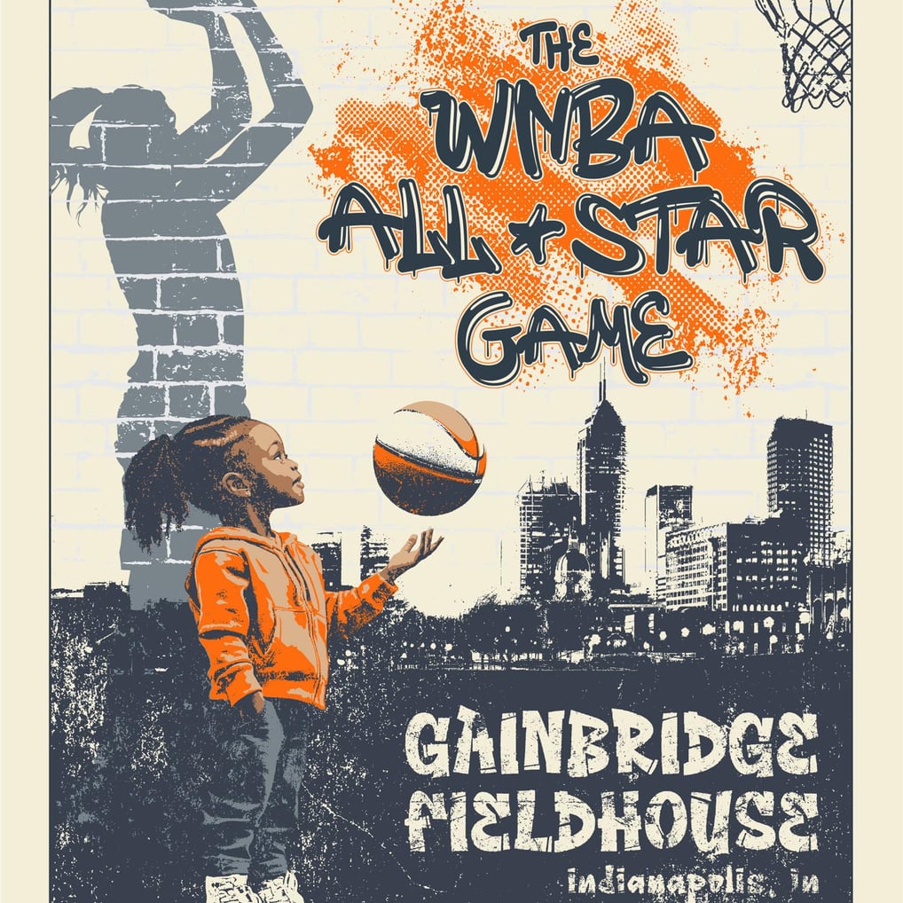 2025 WNBA All-Star Game Phenom Gallery 18" x 24" Serigraph